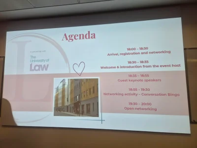 The university of law agenda